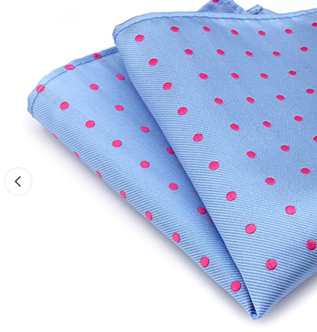 Blue & Red Polka Dot